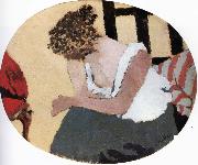 Edouard Vuillard oval negligee France oil painting artist